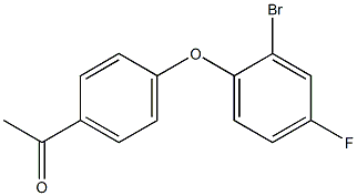  1-[4-(2-bromo-4-fluorophenoxy)phenyl]ethan-1-one