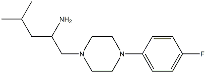 1-[4-(4-fluorophenyl)piperazin-1-yl]-4-methylpentan-2-amine|