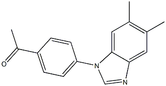 1-[4-(5,6-dimethyl-1H-1,3-benzodiazol-1-yl)phenyl]ethan-1-one