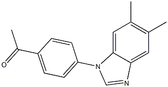  1-[4-(5,6-dimethyl-1H-1,3-benzodiazol-1-yl)phenyl]ethan-1-one