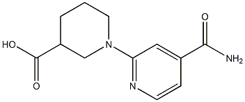 1-[4-(aminocarbonyl)pyridin-2-yl]piperidine-3-carboxylic acid 结构式