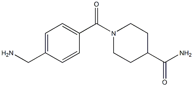 1-[4-(aminomethyl)benzoyl]piperidine-4-carboxamide,,结构式