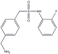 1-[4-(aminomethyl)phenyl]-N-(2-fluorophenyl)methanesulfonamide Structure