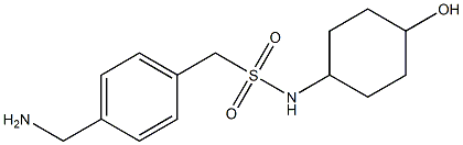 1-[4-(aminomethyl)phenyl]-N-(4-hydroxycyclohexyl)methanesulfonamide 化学構造式