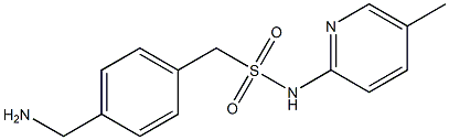 1-[4-(aminomethyl)phenyl]-N-(5-methylpyridin-2-yl)methanesulfonamide