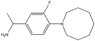 1-[4-(azocan-1-yl)-3-fluorophenyl]ethan-1-amine Structure