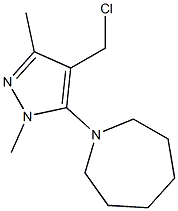 1-[4-(chloromethyl)-1,3-dimethyl-1H-pyrazol-5-yl]azepane