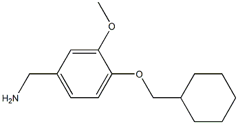 1-[4-(cyclohexylmethoxy)-3-methoxyphenyl]methanamine Structure