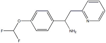 1-[4-(difluoromethoxy)phenyl]-2-(pyridin-2-yl)ethan-1-amine Structure