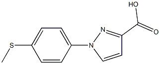 1-[4-(methylsulfanyl)phenyl]-1H-pyrazole-3-carboxylic acid|