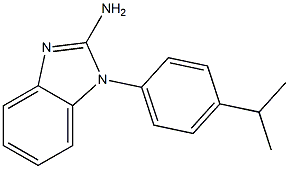 1-[4-(propan-2-yl)phenyl]-1H-1,3-benzodiazol-2-amine 结构式