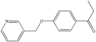1-[4-(pyridin-3-ylmethoxy)phenyl]propan-1-one Struktur
