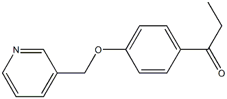 1-[4-(pyridin-3-ylmethoxy)phenyl]propan-1-one,,结构式