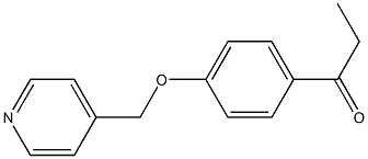 1-[4-(pyridin-4-ylmethoxy)phenyl]propan-1-one,,结构式