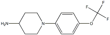 1-[4-(trifluoromethoxy)phenyl]piperidin-4-amine 化学構造式