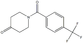 1-[4-(trifluoromethyl)benzoyl]piperidin-4-one,,结构式