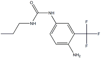 1-[4-amino-3-(trifluoromethyl)phenyl]-3-propylurea Structure