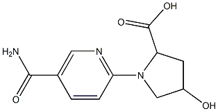  1-[5-(aminocarbonyl)pyridin-2-yl]-4-hydroxypyrrolidine-2-carboxylic acid