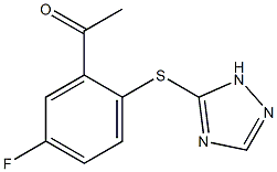 1-[5-fluoro-2-(1H-1,2,4-triazol-5-ylsulfanyl)phenyl]ethan-1-one