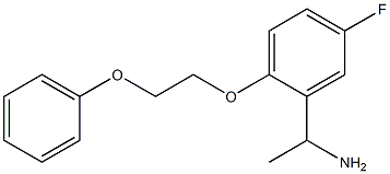 1-[5-fluoro-2-(2-phenoxyethoxy)phenyl]ethan-1-amine Structure
