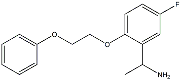 1-[5-fluoro-2-(2-phenoxyethoxy)phenyl]ethan-1-amine|