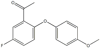 1-[5-fluoro-2-(4-methoxyphenoxy)phenyl]ethan-1-one,,结构式