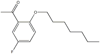 1-[5-fluoro-2-(heptyloxy)phenyl]ethan-1-one Structure