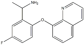 1-[5-fluoro-2-(quinolin-8-yloxy)phenyl]ethan-1-amine|