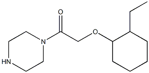 1-{[(2-ethylcyclohexyl)oxy]acetyl}piperazine Struktur