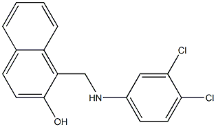 1-{[(3,4-dichlorophenyl)amino]methyl}naphthalen-2-ol Structure