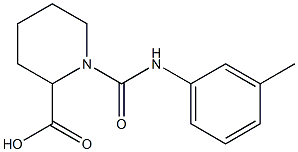 1-{[(3-methylphenyl)amino]carbonyl}piperidine-2-carboxylic acid Struktur