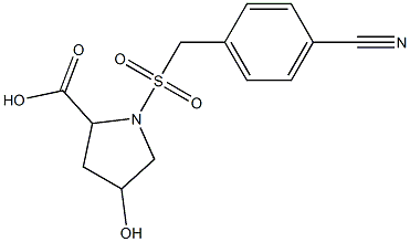 1-{[(4-cyanophenyl)methane]sulfonyl}-4-hydroxypyrrolidine-2-carboxylic acid