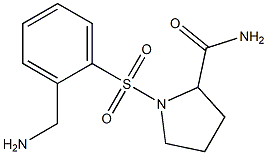 1-{[2-(aminomethyl)benzene]sulfonyl}pyrrolidine-2-carboxamide|