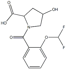 1-{[2-(difluoromethoxy)phenyl]carbonyl}-4-hydroxypyrrolidine-2-carboxylic acid