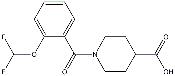 1-{[2-(difluoromethoxy)phenyl]carbonyl}piperidine-4-carboxylic acid