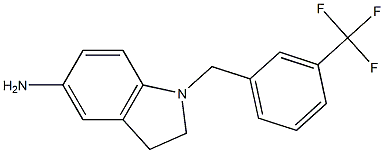 1-{[3-(trifluoromethyl)phenyl]methyl}-2,3-dihydro-1H-indol-5-amine