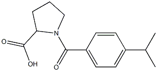 1-{[4-(propan-2-yl)phenyl]carbonyl}pyrrolidine-2-carboxylic acid Structure