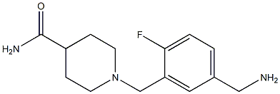 1-{[5-(aminomethyl)-2-fluorophenyl]methyl}piperidine-4-carboxamide Structure