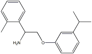 1-{1-amino-2-[3-(propan-2-yl)phenoxy]ethyl}-2-methylbenzene Structure
