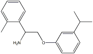 1-{1-amino-2-[3-(propan-2-yl)phenoxy]ethyl}-2-methylbenzene|