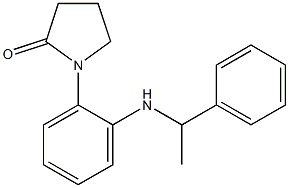 1-{2-[(1-phenylethyl)amino]phenyl}pyrrolidin-2-one,,结构式