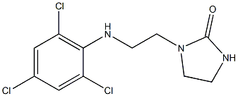 1-{2-[(2,4,6-trichlorophenyl)amino]ethyl}imidazolidin-2-one Structure