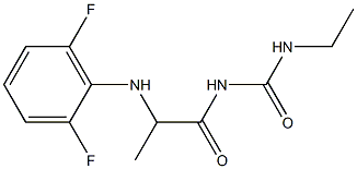 1-{2-[(2,6-difluorophenyl)amino]propanoyl}-3-ethylurea