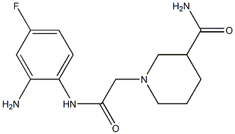 1-{2-[(2-amino-4-fluorophenyl)amino]-2-oxoethyl}piperidine-3-carboxamide