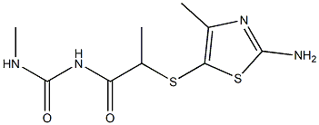 1-{2-[(2-amino-4-methyl-1,3-thiazol-5-yl)sulfanyl]propanoyl}-3-methylurea