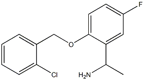 1-{2-[(2-chlorophenyl)methoxy]-5-fluorophenyl}ethan-1-amine