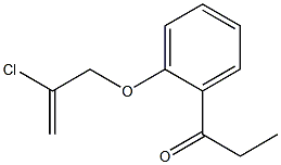 1-{2-[(2-chloroprop-2-en-1-yl)oxy]phenyl}propan-1-one Structure