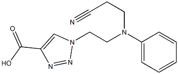 1-{2-[(2-cyanoethyl)(phenyl)amino]ethyl}-1H-1,2,3-triazole-4-carboxylic acid