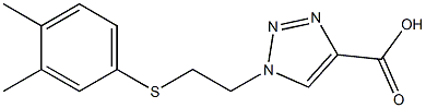 1-{2-[(3,4-dimethylphenyl)sulfanyl]ethyl}-1H-1,2,3-triazole-4-carboxylic acid|