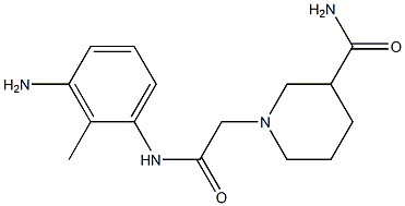 1-{2-[(3-amino-2-methylphenyl)amino]-2-oxoethyl}piperidine-3-carboxamide